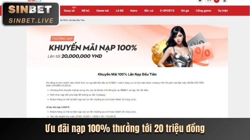 Khuyến mãi chào mừng thành viên mới MB66B9